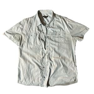 Men’s light blue button up dress shirt, Structure. Size XL